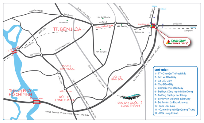 Khu đô thị Dầu Giây Center City 2 | Bán dự án Đồng Nai